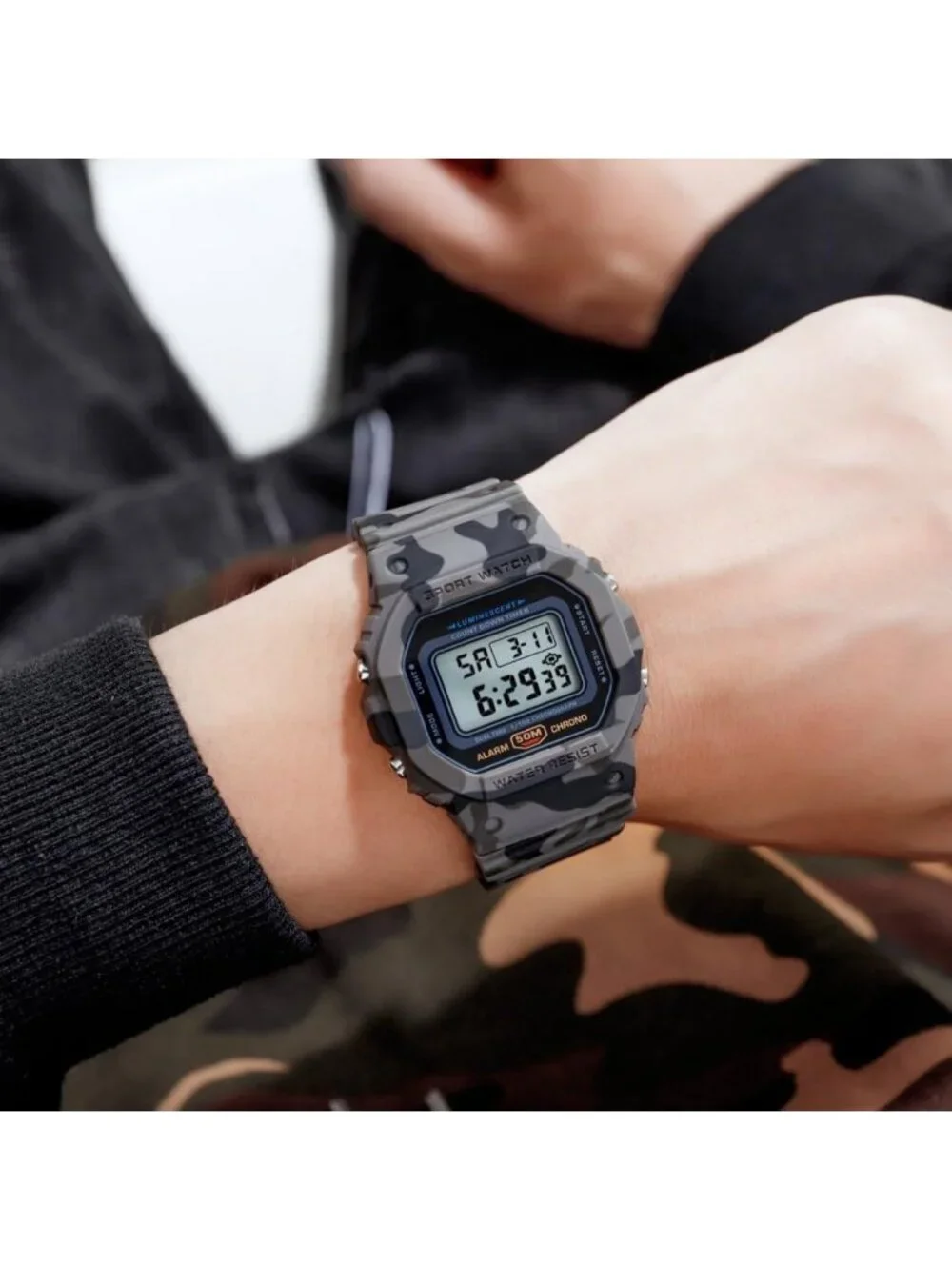 Stylish Waterproof Digital Watch for Women & Men | LED Date Alarm, Classic Surf